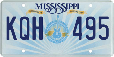 MS license plate KQH495