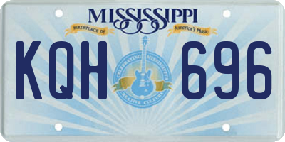 MS license plate KQH696