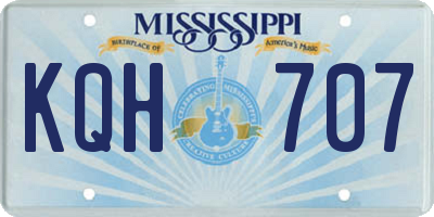MS license plate KQH707