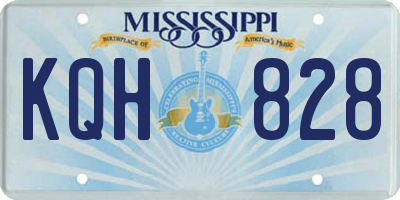 MS license plate KQH828