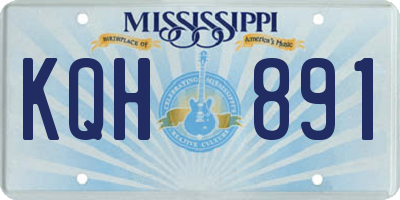 MS license plate KQH891
