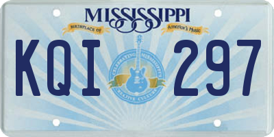 MS license plate KQI297