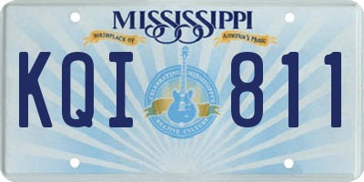 MS license plate KQI811