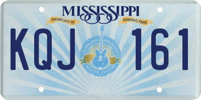 MS license plate KQJ161
