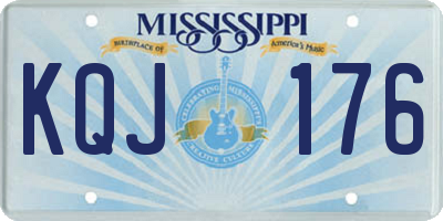 MS license plate KQJ176
