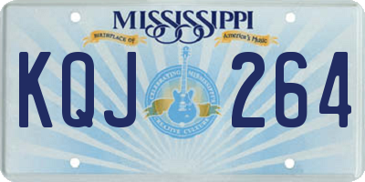 MS license plate KQJ264