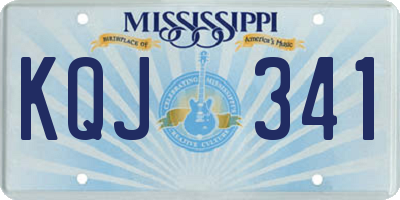 MS license plate KQJ341