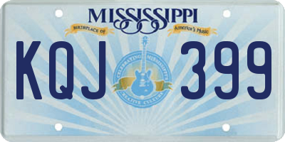 MS license plate KQJ399