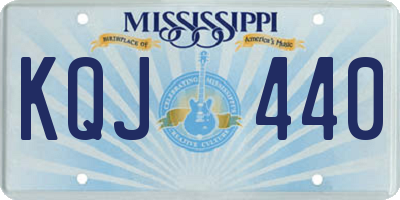 MS license plate KQJ440
