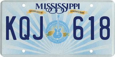 MS license plate KQJ618