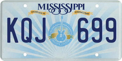 MS license plate KQJ699
