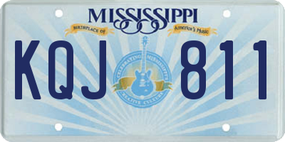 MS license plate KQJ811