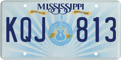 MS license plate KQJ813