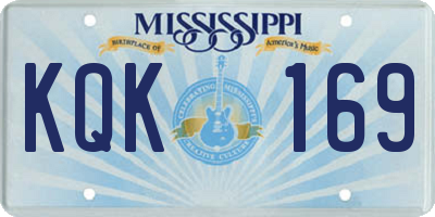 MS license plate KQK169