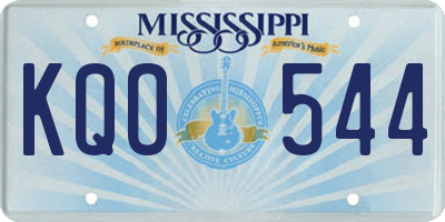 MS license plate KQO544