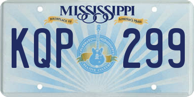 MS license plate KQP299