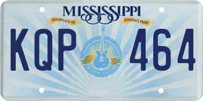 MS license plate KQP464