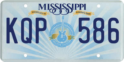 MS license plate KQP586