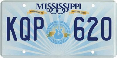 MS license plate KQP620