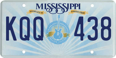 MS license plate KQQ438