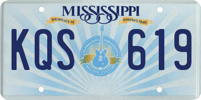 MS license plate KQS619