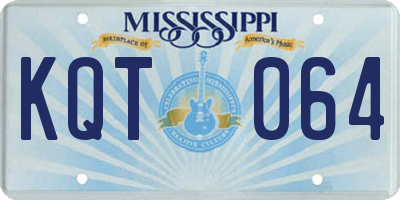 MS license plate KQT064