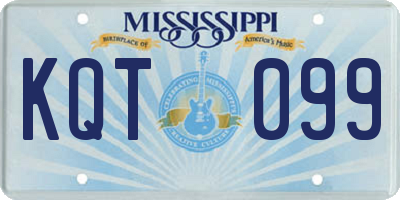MS license plate KQT099