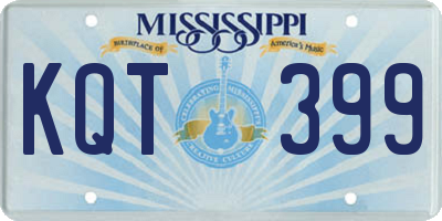 MS license plate KQT399