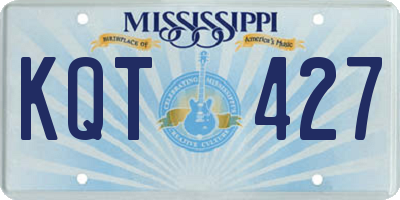 MS license plate KQT427