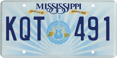 MS license plate KQT491