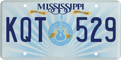 MS license plate KQT529