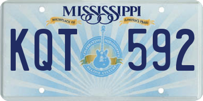 MS license plate KQT592