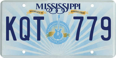 MS license plate KQT779