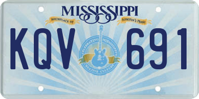 MS license plate KQV691