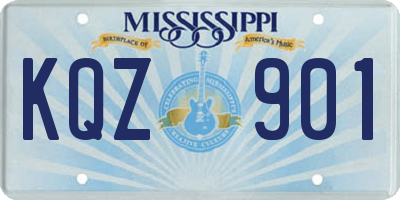 MS license plate KQZ901