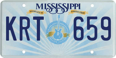 MS license plate KRT659