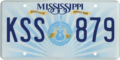 MS license plate KSS879