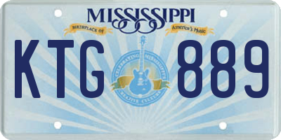 MS license plate KTG889