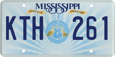MS license plate KTH261