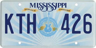 MS license plate KTH426