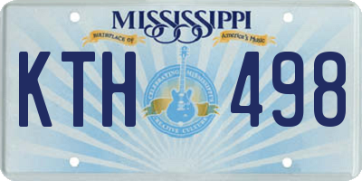 MS license plate KTH498