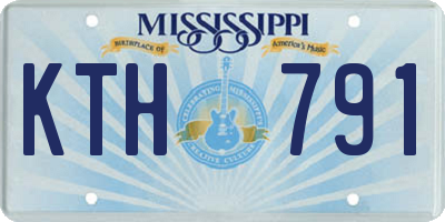 MS license plate KTH791