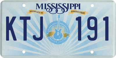MS license plate KTJ191