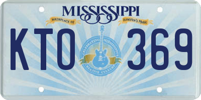 MS license plate KTO369