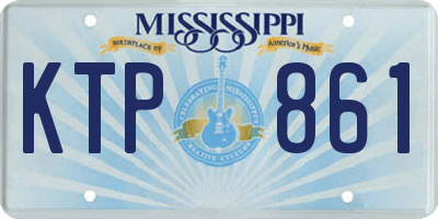 MS license plate KTP861