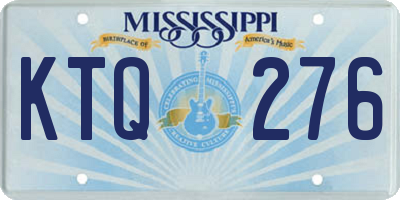 MS license plate KTQ276