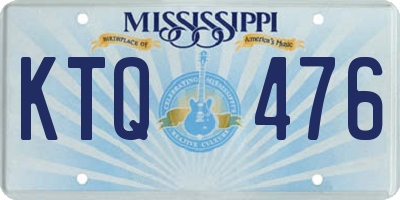 MS license plate KTQ476