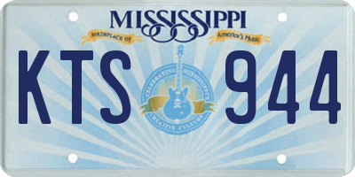 MS license plate KTS944