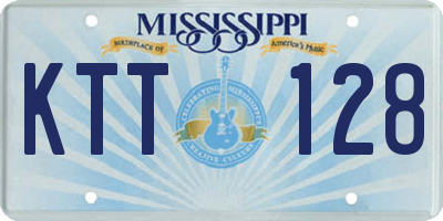 MS license plate KTT128