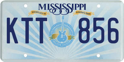 MS license plate KTT856